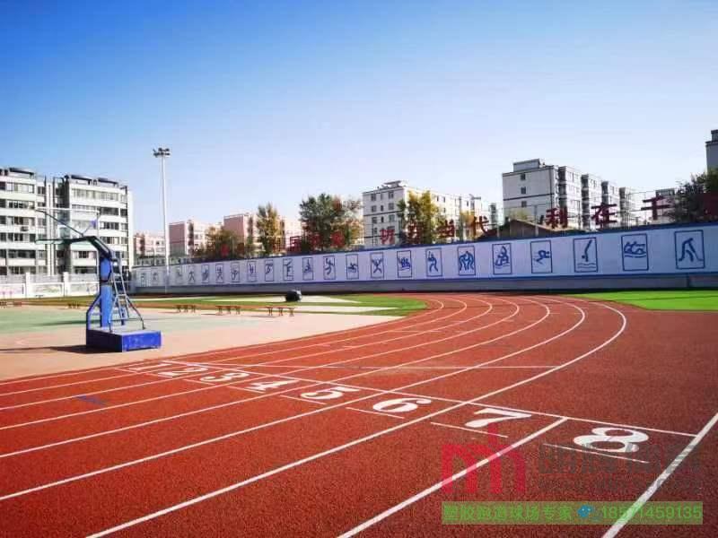 甘肃张掖山丹县全民健身中心塑胶跑道